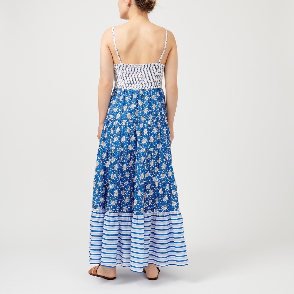 🆕💕HP💕{J.Crew} Button-Front Mixed Block Print Maxi - Picture 7 of 16